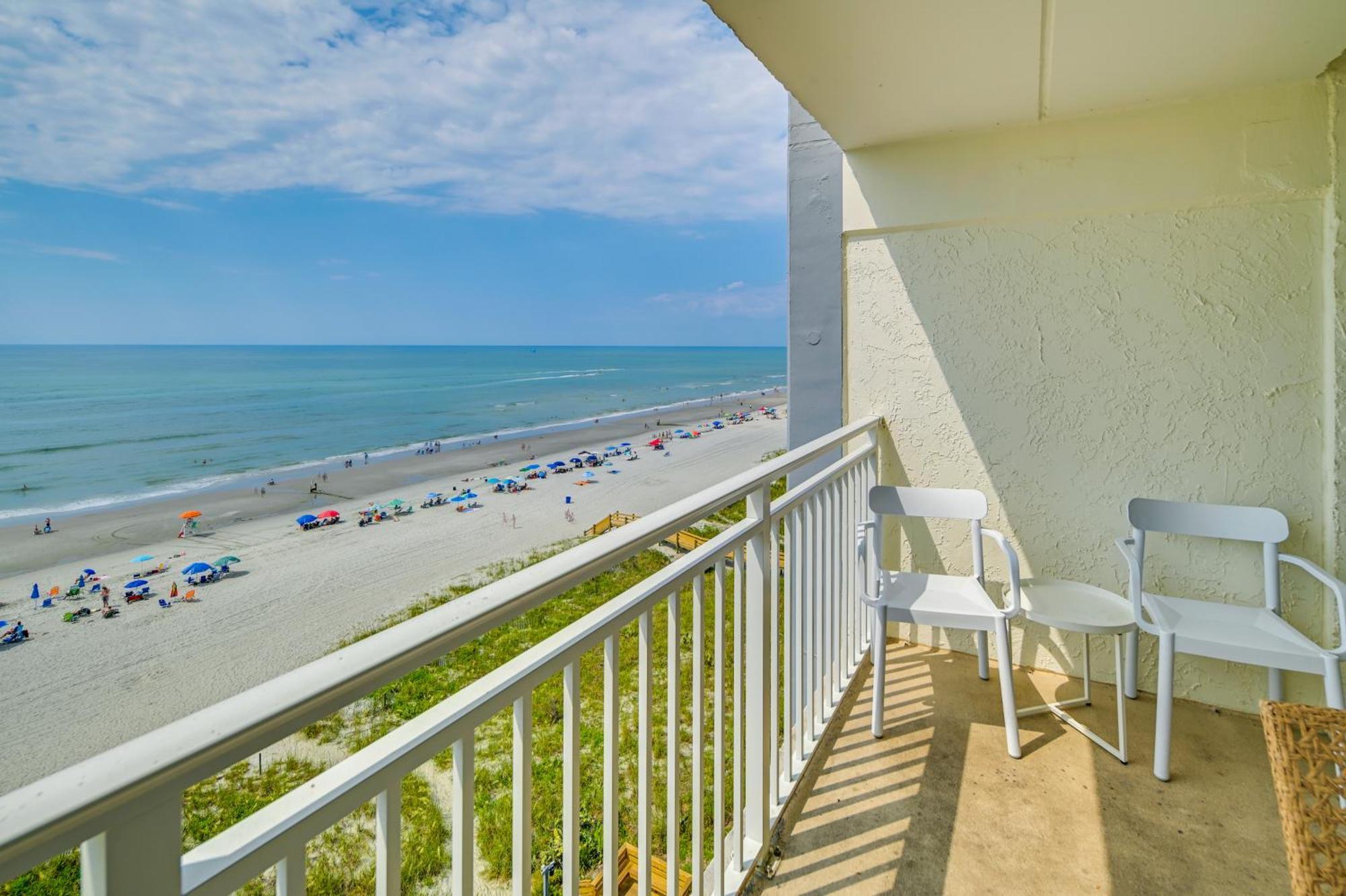 Cozy Coastal Condo With Airy Oceanfront Balcony Myrtle Beach Exterior foto